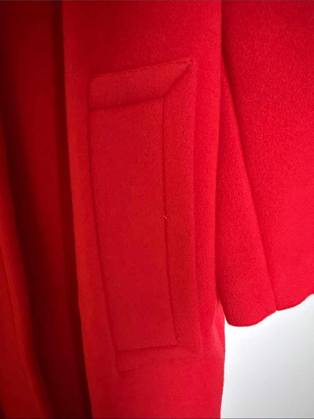 Burberry Red Wool Pea Coat - Picture 7 of 11